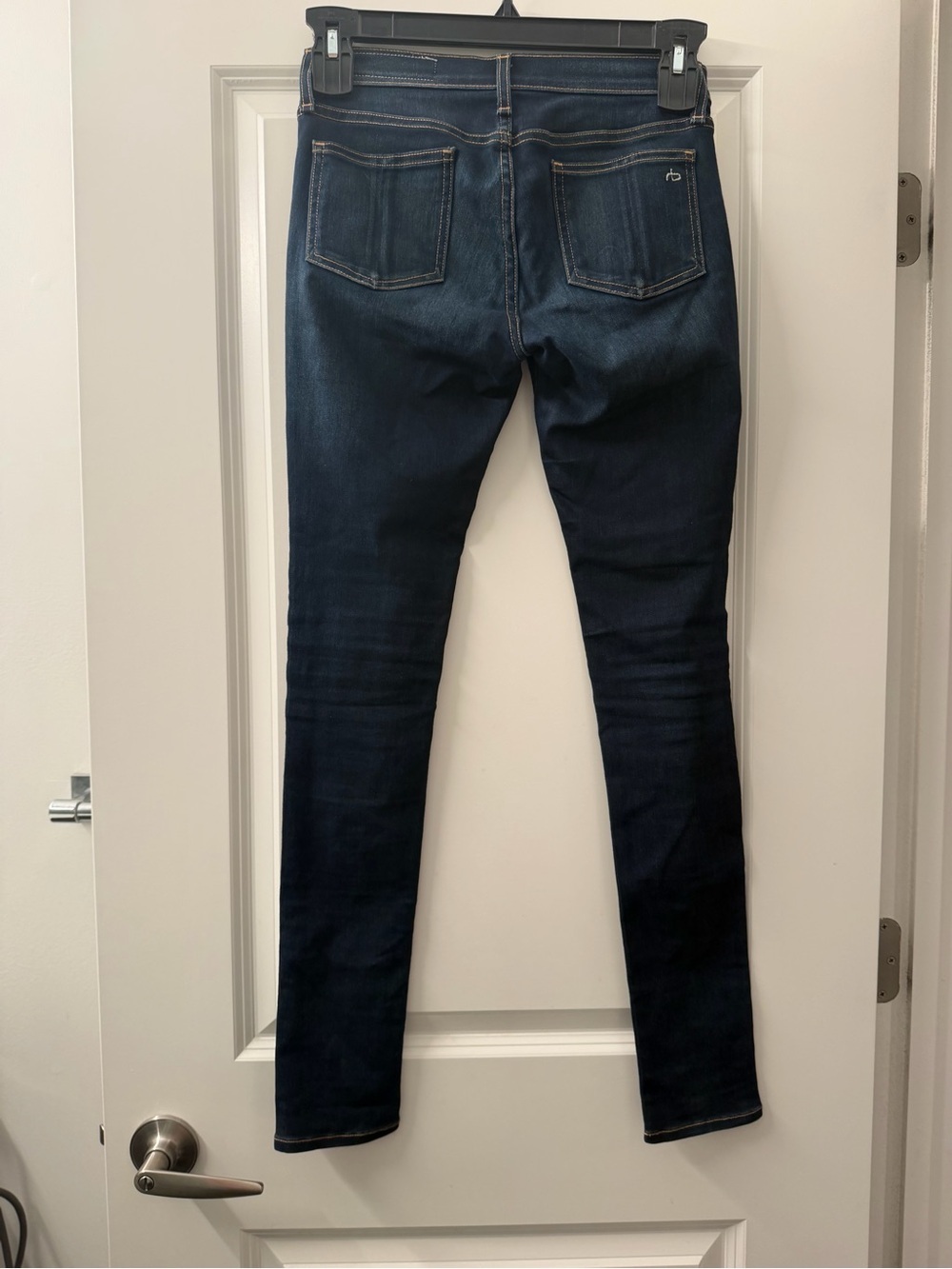 rag & bone Women's Skinny Jeans in Dark Indigo - Picture 2 of 6